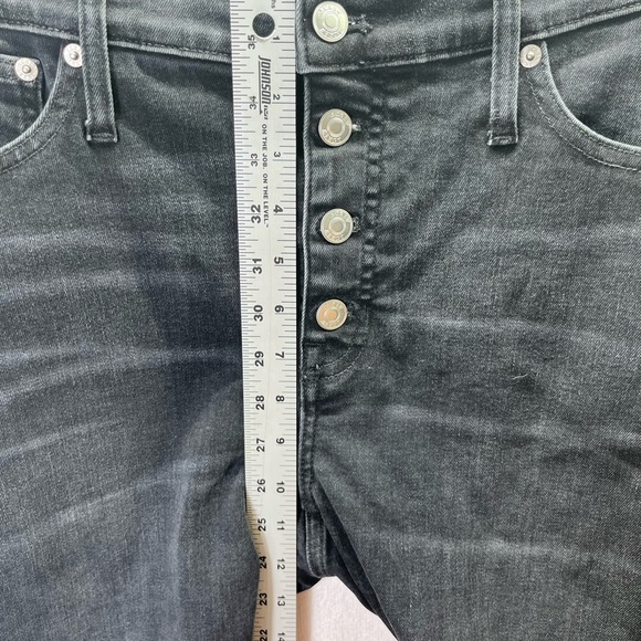 J. Crew Demi Boot Crop Jeans Womens 32P plus size Black Denim Stretch 2234 - Picture 6 of 10